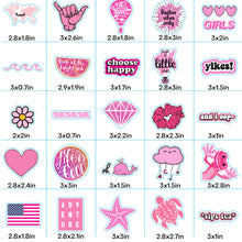 Load image into Gallery viewer, EL NIDO 100 Pink Stickers, Aesthetic Stickers, Cute Stickers, Laptop Stickers, Vinyl stickers, Stickers for Water Bottles, Waterproof stickers for kids teen girls Christmas Stocking Stuffers 100 cute girls stickers

