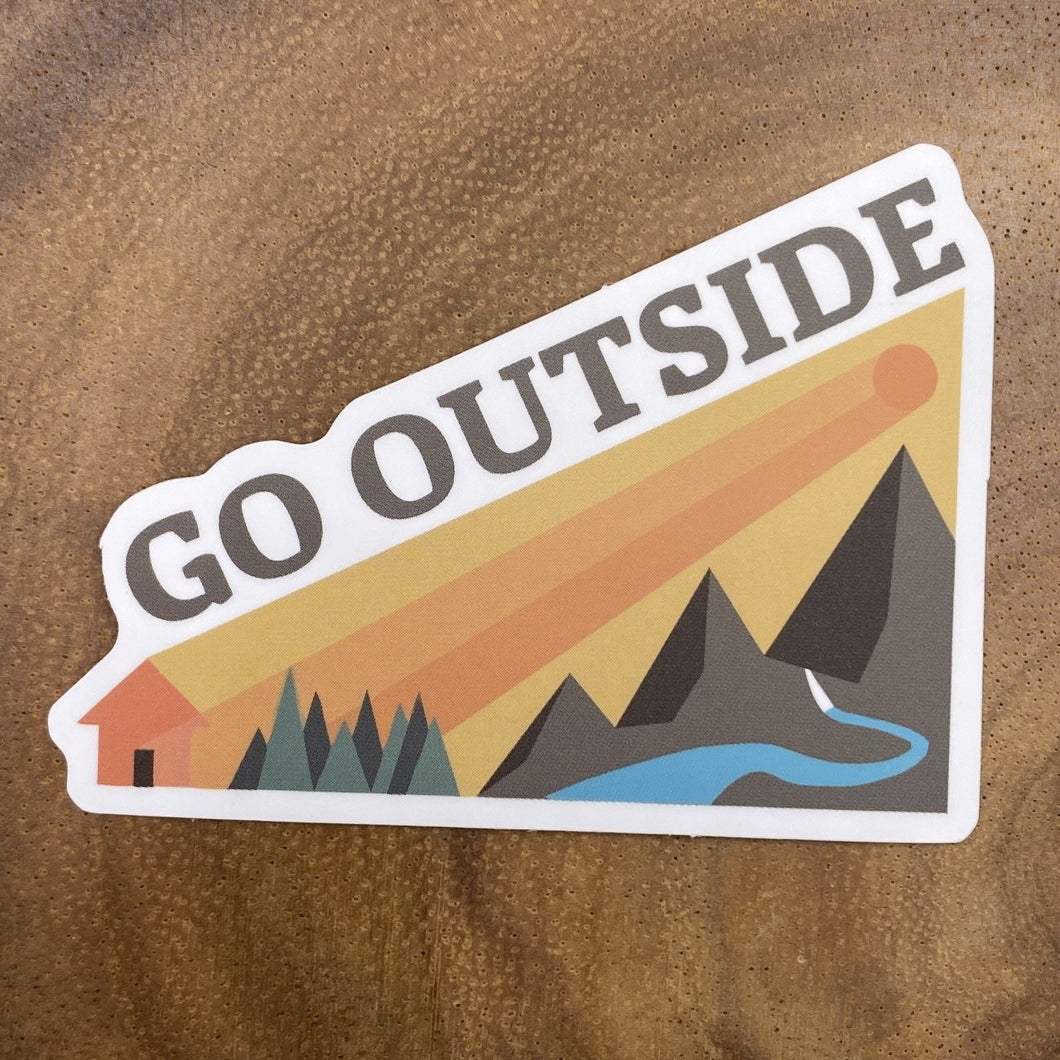Go Outside Sticker