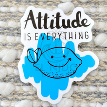 Load image into Gallery viewer, Blue attitude is everything Sticker
