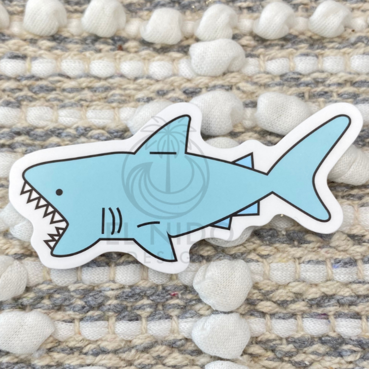 Blue Shark Sticker