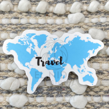 Load image into Gallery viewer, Blue Travel Map Sticker
