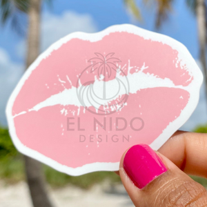 Pink Lips Sticker