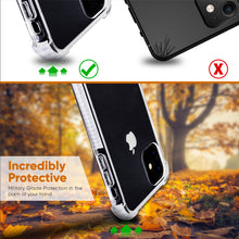 Load image into Gallery viewer, White and Clear Case Compatible with iPhone 11- Extra Shockproof Protection
