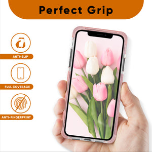 Pink and Clear Case Compatible with iPhone 11- Extra Shockproof Protection