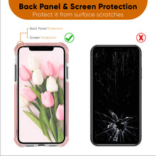 Load image into Gallery viewer, Pink and Clear Case Compatible with iPhone 11- Extra Shockproof Protection
