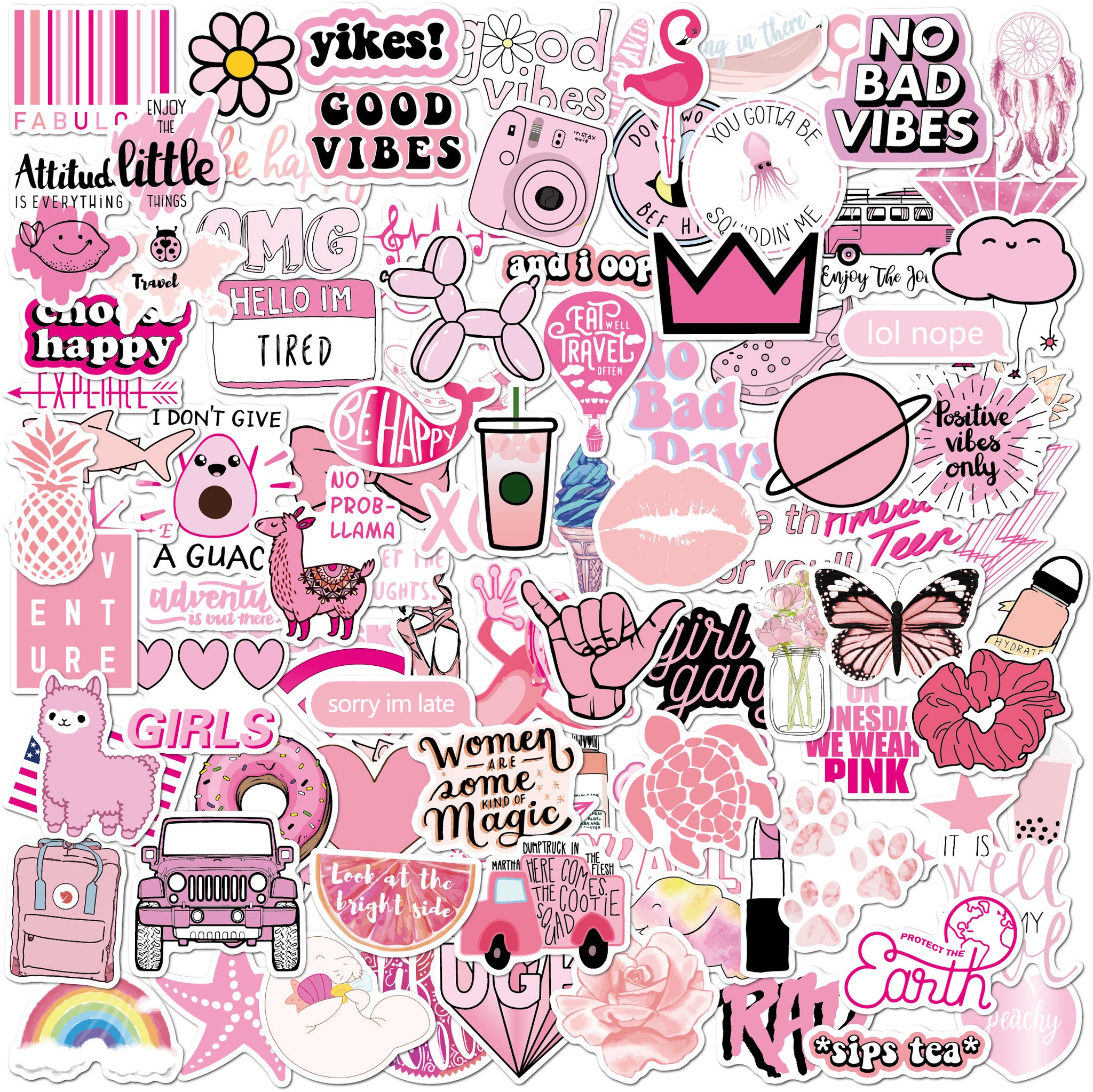 Stickers, 100 Pcs Bulk Pack for Kids, Gift Ideas for Teen Girls