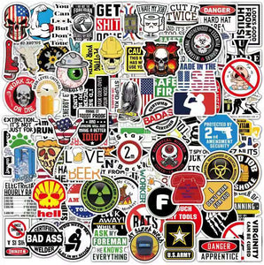 Hard hat Stickers 100 Pack