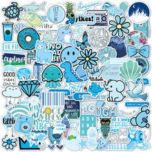 Load image into Gallery viewer, Blue Stickers 100 Pack
