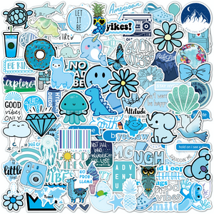 Blue Stickers 100 Pack
