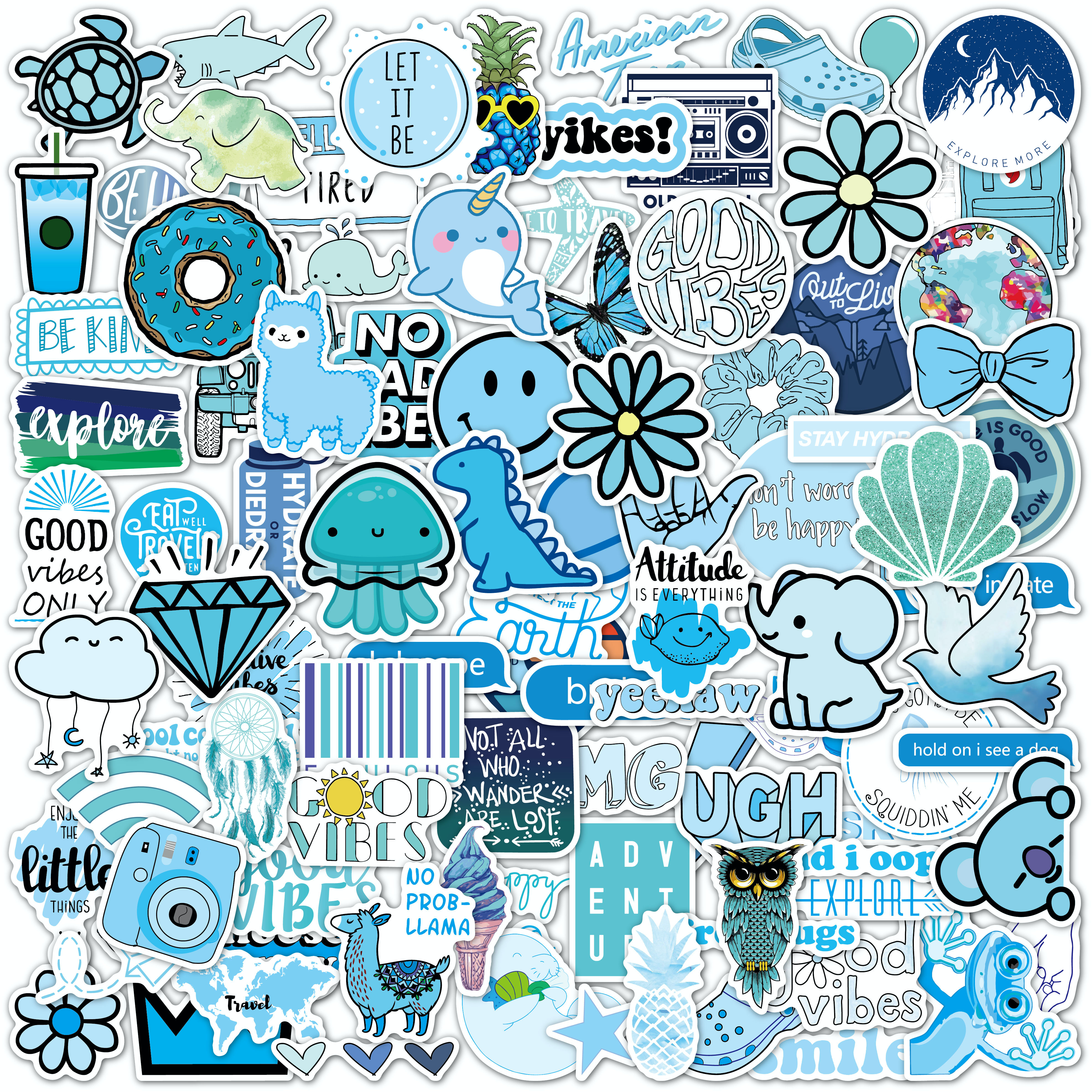 Blue Waves Lululemon Sticker Lululemon Sticker Vsco Sticker Laptop/ Water  Bottle Sticker Planner Sticker -  Canada