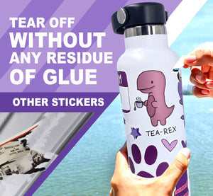 Purple Stickers 100 Pack