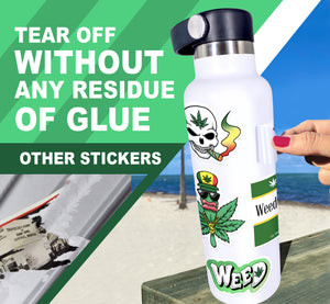 100 Weed Stickers Pack