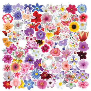100 Flowers Stickers Pack